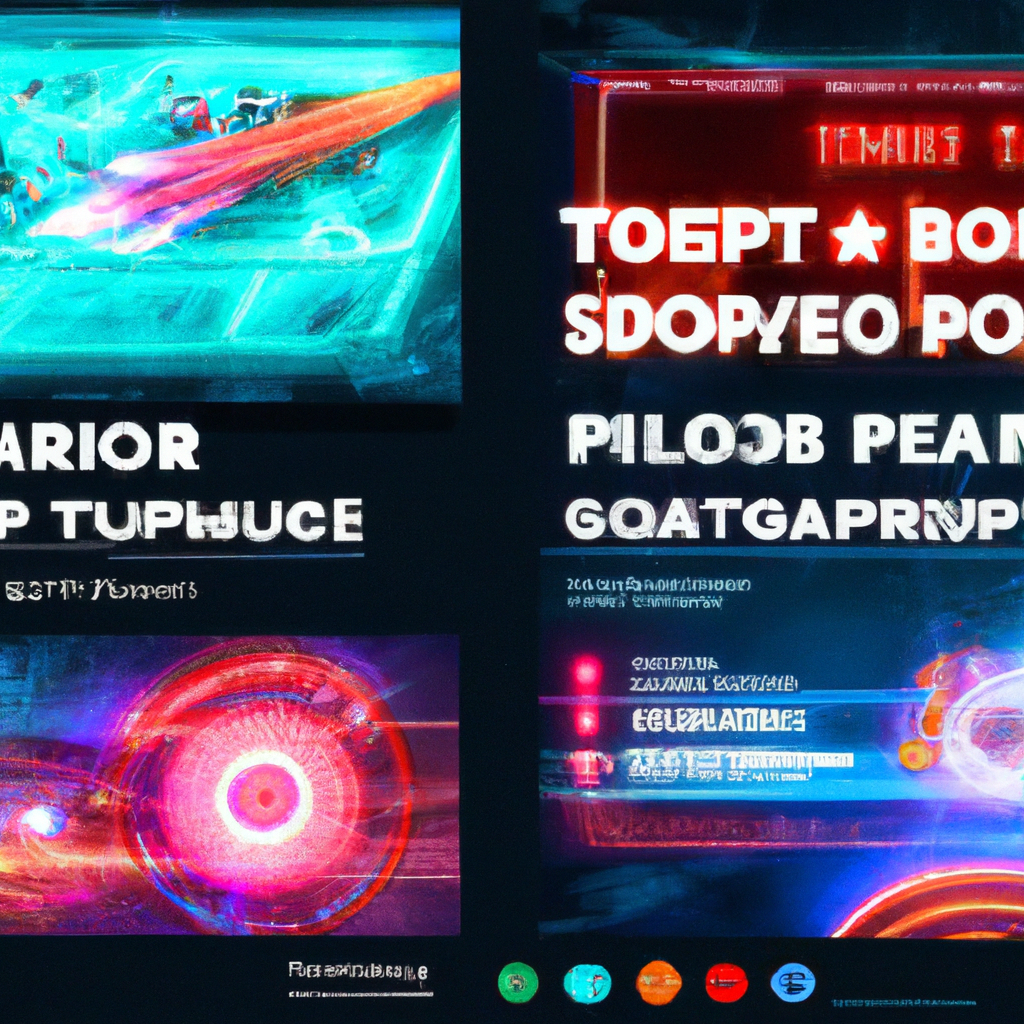 ArcadeFlux gameplay montage with neon HUD and leaderboard