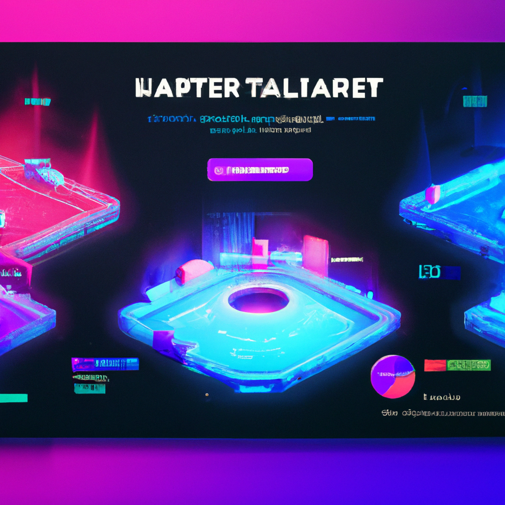 Player-created arena with neon hazards